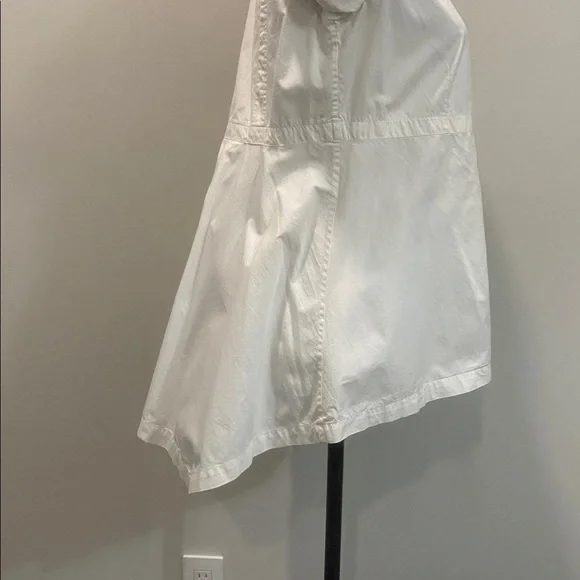 Diesel White Layered Peplum Shirt Snap Front Size medium - Picture 10 of 14